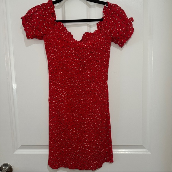 Princess Polly Red Floral Mini Dress - Picture 4 of 7